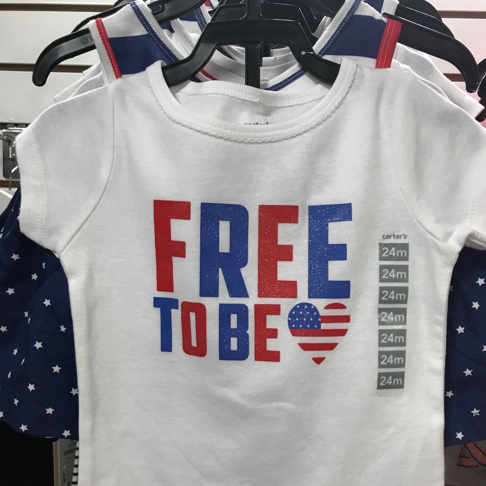 Original Carter’s PlayWare 3pc “FREE TO BE”